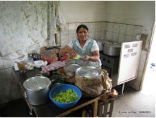 La cuisine du Marché de Pilar.