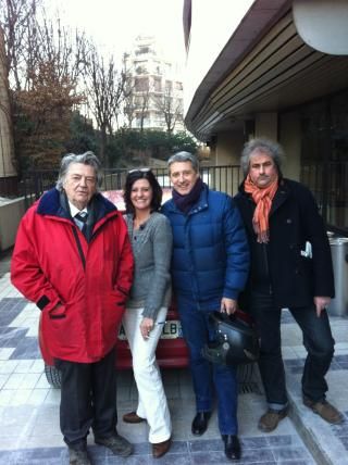 Jean Pierre Mocky, Christine Masson, Antoine de Caunes et Gustave Kervern