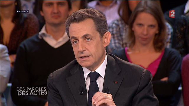 Nicolas Sarkozy sur France 2