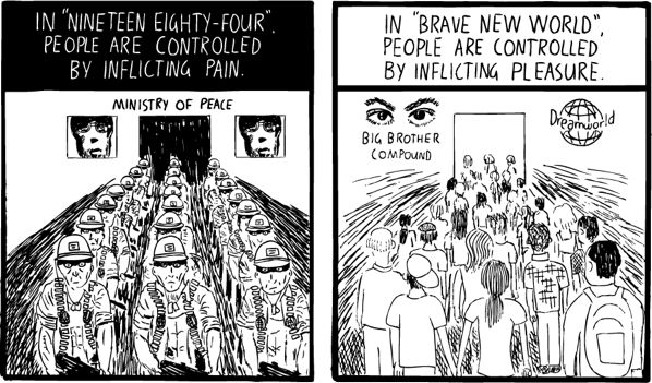 orwell huxley ok
