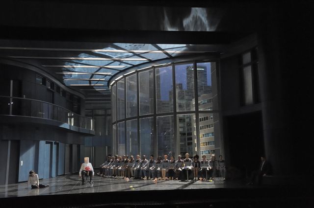 Don Giovanni de Mozart : Véronique Gens (Donna Elvira), Paata Burchuladze (Le Commandeur) et à droite : David Bizic (Leporello)
