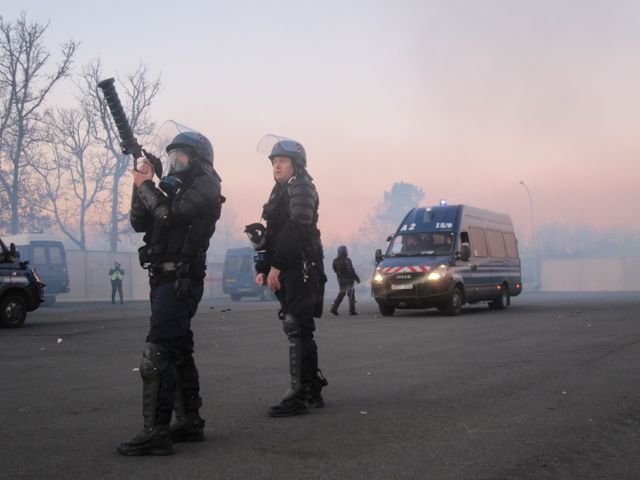 Exercice de maintien de l'ordre