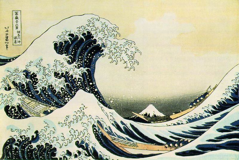 La grande vague de Kanagawa, Hokusai
