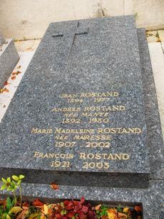 Sépulture de Jean Rostand