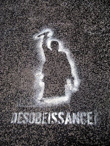 Désobéissance - Lyon 1er, Croix Rousse, place Colbert