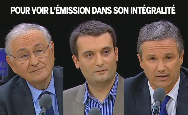 Cheminade, Philippot, Dupont-Aignan avec L