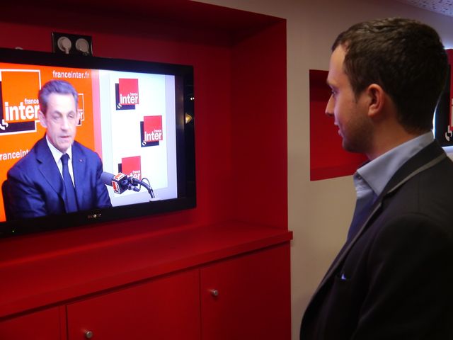 Vincent & Nicolas Sarkozy sur l'écran