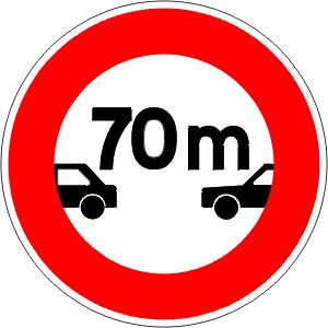 Distance de sécurité - tunnel