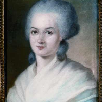 Portrait d'Olympe de Gouges, fin XVIIIème, collection particulière. Artiste inconnu