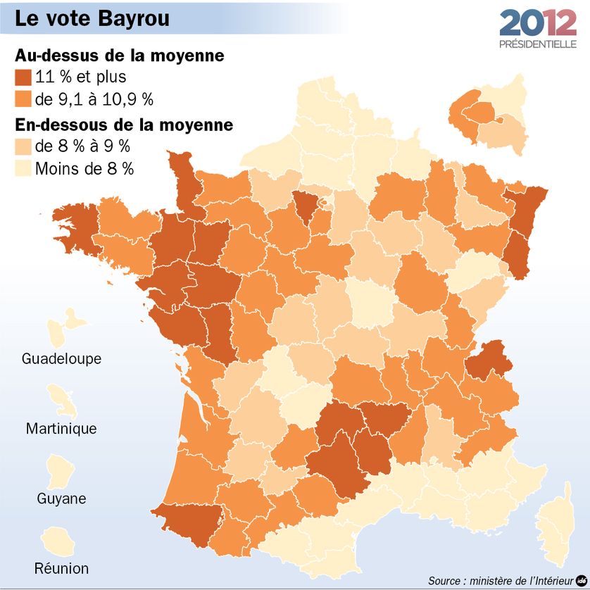 Presidentielle 2012 Les Cartes Du Premier Tour