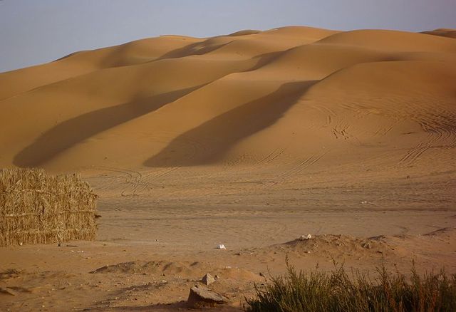 Near the Gaberoun Oasis — located in the Sahara, the Sabha District, Fezzan, southwestern Libya