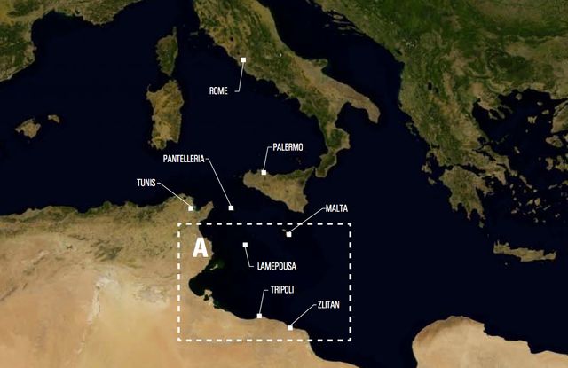 La carte de la zone