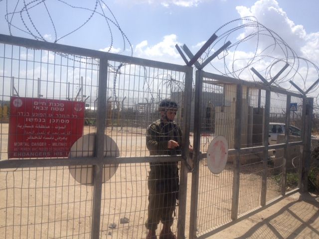 Check-point israélien dans le village palestinien de Habla, en Cisjordanie