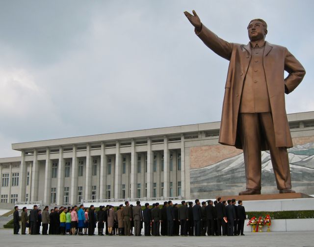 Le Grand Monument Mansudae à Pyongyang