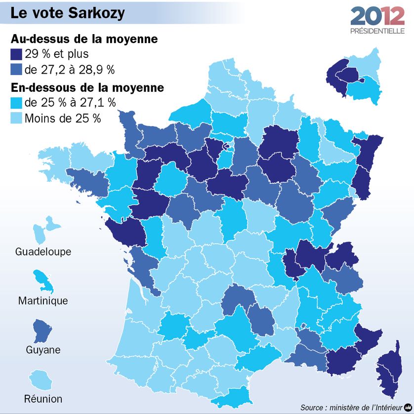 Presidentielle 2012 Les Cartes Du Premier Tour