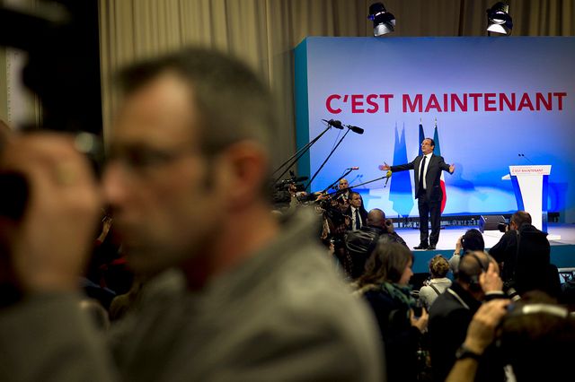 François Hollande le 22 avril