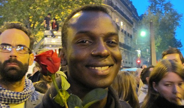 Ibrahim le soir du 6 mai place de la Bastille