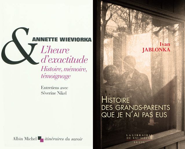 Couvertures des livres d' Annette Wieviorka et d'Ivan Jablonka