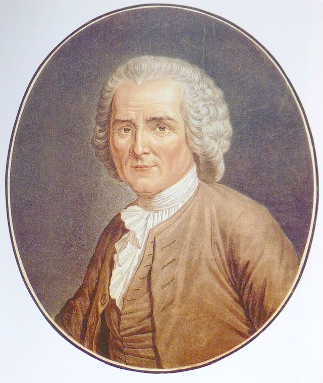 Portrait de Jean-Jacques Rousseau par Angélique Briceau - 1791