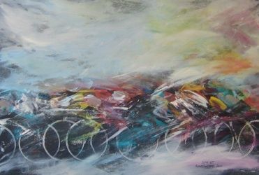 Un artiste à bicyclette - Sironi