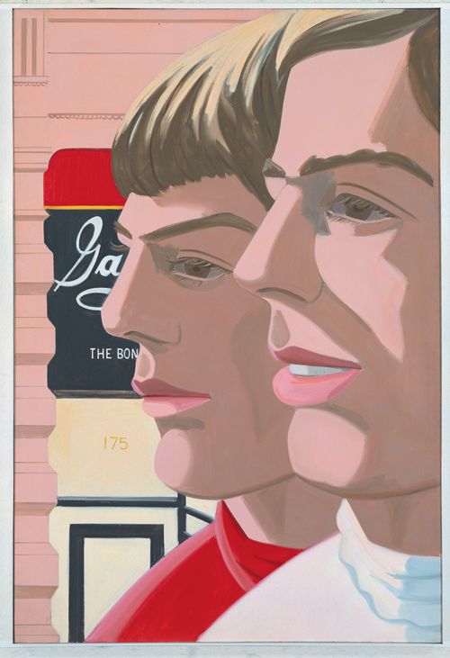 Alex Katz, Scott and John (Scott et John), 1966 (Huile sur toile, 182,9 x 121,9 cm) - Museum Frieder Burda,