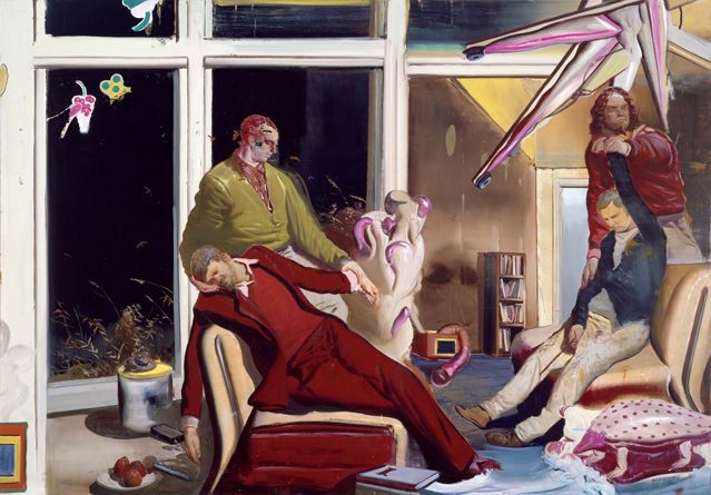 Neo Rauch (né en 1960), Interview, 2006 (Huile sur toile, 210 x 300 cm) - Musée Frieder Burda,