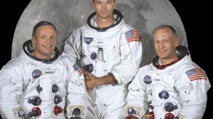 Equipage d'Apollo 11: Neil-Armstrong, Edwin Aldrin, Michael Collins