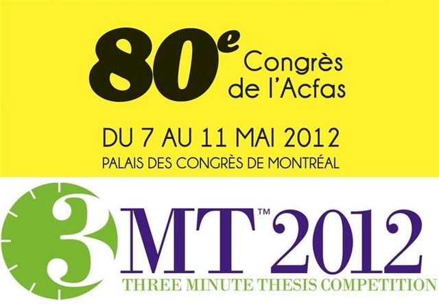 Congrès de l'Acfas - Soutenance en 3 minutes
