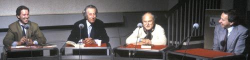 Jérôme Garcin, François-Régis Bastide, Michel Polac et Pierre Bouteiller