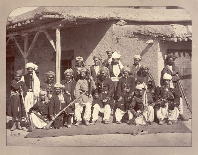 Policiers afghans à Kaboul en 1879