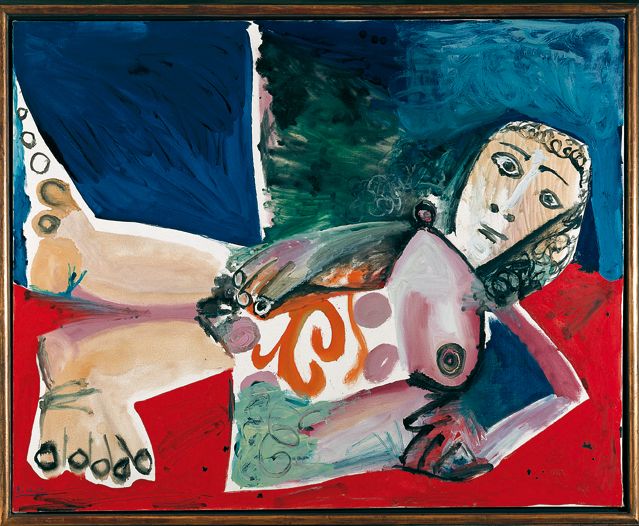 Pablo Picasso (1881- 1973), Nu couché, 1968 (Huile sur toile, 130 x 162 cm) - Musée Frieder Burda, Baden-Baden