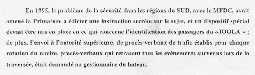 Première page du rapport