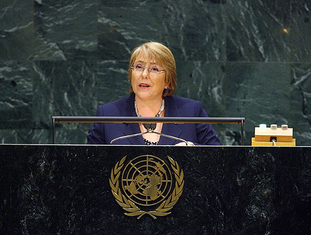 Michelle Bachelet, directrice exécutive d'ONU Femmes