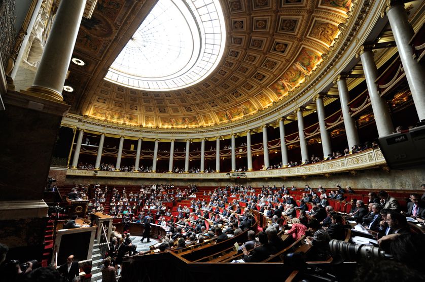 Dans l'hémicycle de l'Assemblée nationale