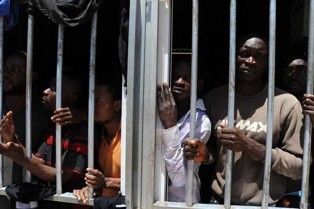 Camp de Burashada à Gariane, à 90km au sud de Tripoli