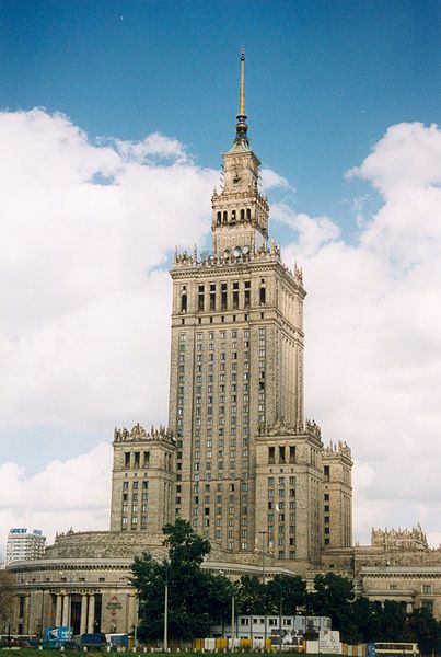Le Palais de la Culture à Varsovie