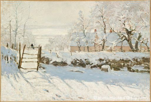 La pie (1868-1869) de Claude Monet (1840-1926)