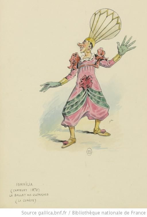 La Comète dans Le Ballet des clodoches d’Ismaïlia. Châtelet, 1870.