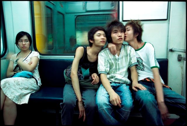 Dans le métro de Pékin