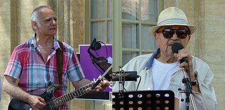 Le musicien Mauro Serri et le comédien Jean-Pierre Kalfon