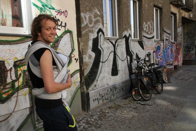 Michael et sa fille Calina à Berlin