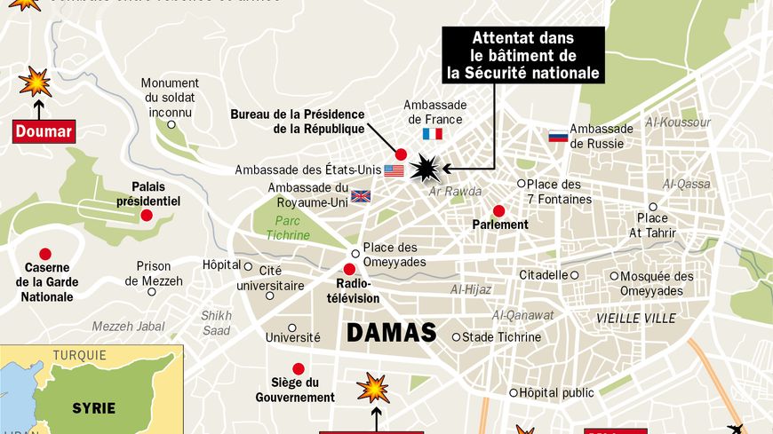 Syrie : un attentat frappe le cœur du régime