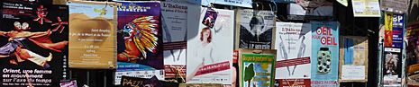 Des affiches de spectacles du Off