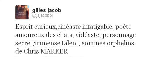Tweet Gilles Jacob
