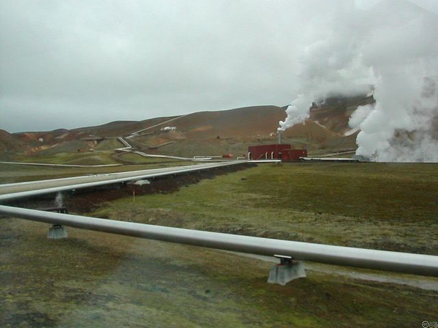 Une partie de l'usine géothermale du Krafla, en Islande.