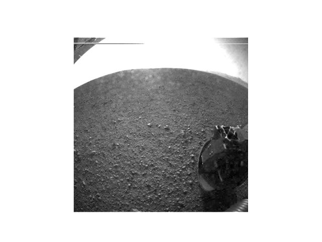 L'une des premières images du rover Curiosity