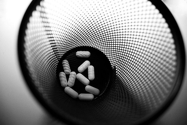 Médicaments à la poubelle
