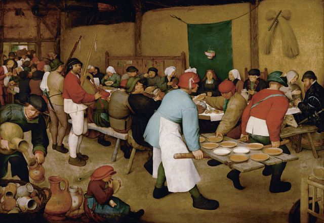 Le repas de noce - par Pieter Bruegel l'Ancien - 1568
