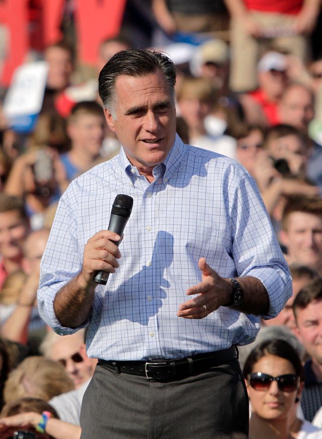 Mitt Romney, lors d'un meeting dans l'Etat de l'Ohio le 24 août dernier