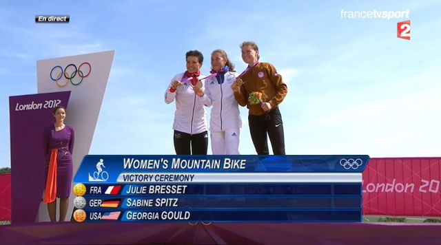 podium du VTT